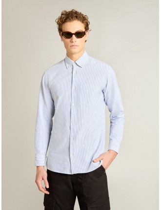 Camicia da uomo con righe a bastoncino