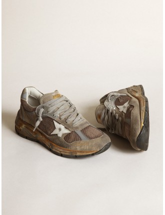 Dad-Star Donna in rete e suede color tortora