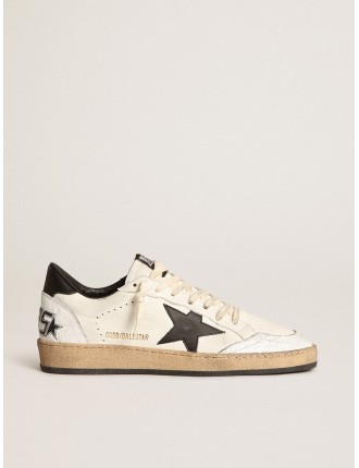 Ball Star Donna in nappa con stella nera e talloncino nero