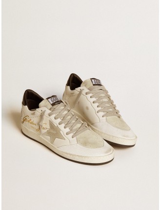 Ball Star Donna LTD con stella in suede e talloncino in pelle textured