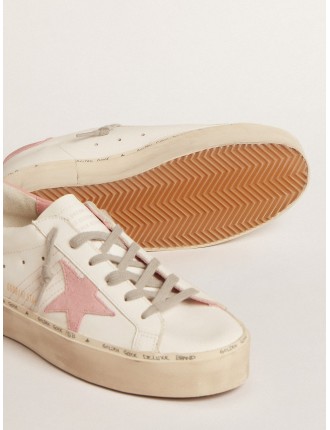 Hi Star con stella in suede e talloncino in pelle rosa antico