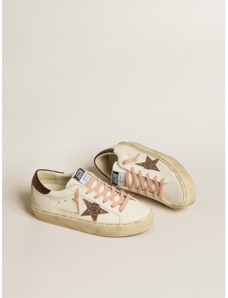 Hi Star Donna LTD con stella in glitter e talloncino stampa lucertola marrone