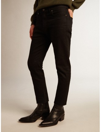 Jeans skinny da uomo di colore nero