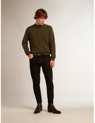 Jeans skinny da uomo di colore nero