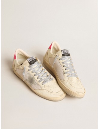 Ball Star Donna LTD in nappa e rete con stella in suede e talloncino in pelle