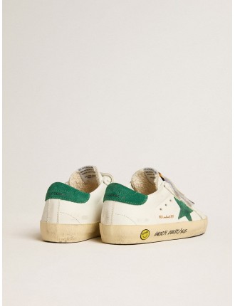 Old School Junior con stella e talloncino in suede verde