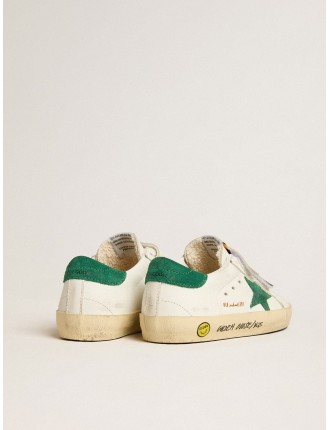 Old School Young con stella e talloncino in suede verde