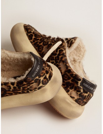 Scarpe Space-Star Donna in cavallino animalier e fodera in shearling