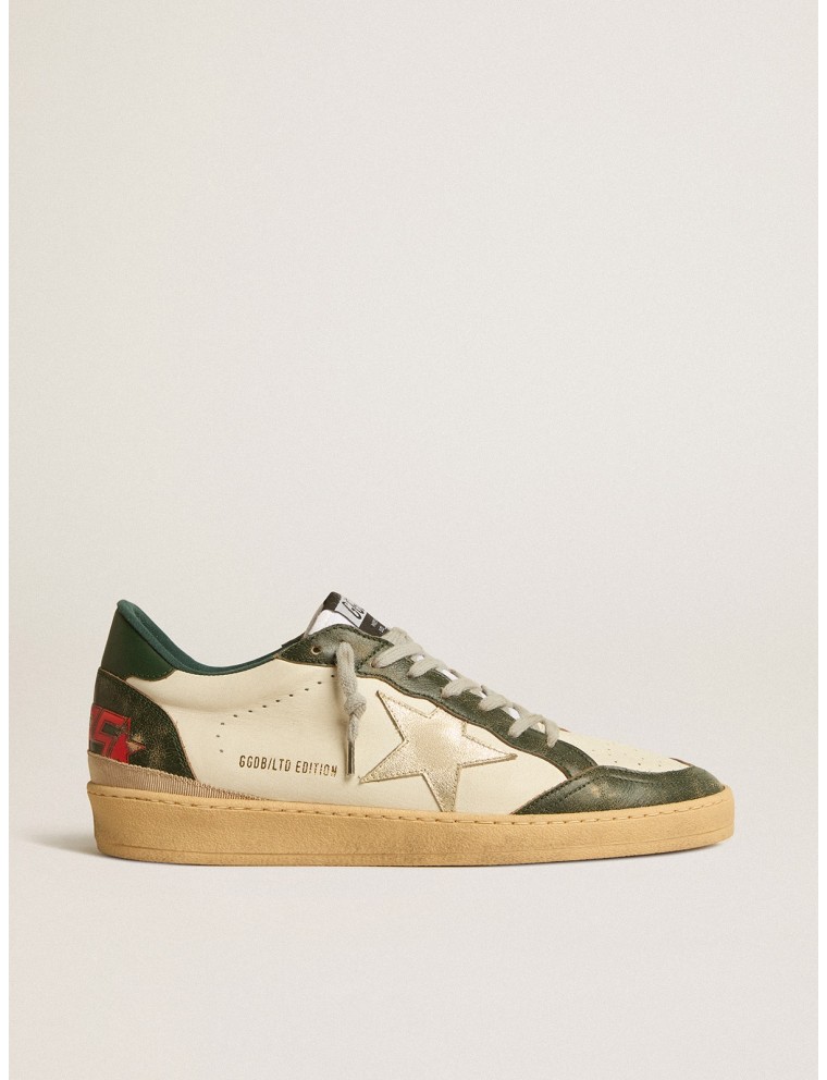 Ball Star LTD con stella in pelle platino e talloncino in pelle verde