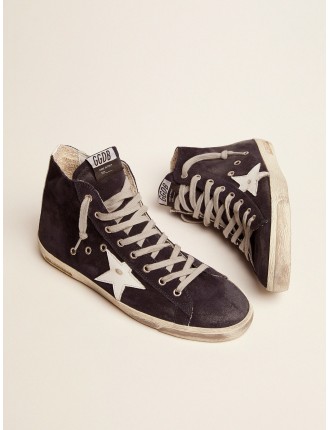 Sneakers Francy in pelle con stella e talloncino in pelle