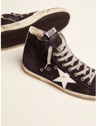 Sneakers Francy in pelle con stella e talloncino in pelle