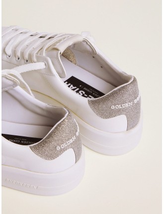 Sneakers Purestar Donna con talloncino glitter argento