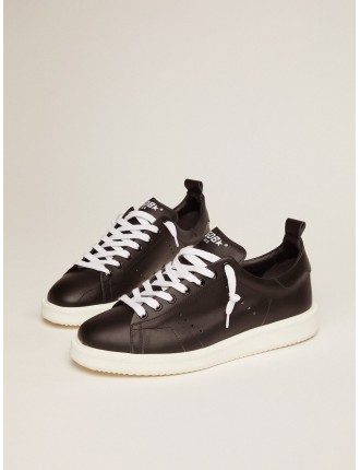 Sneakers Starter in pelle total black