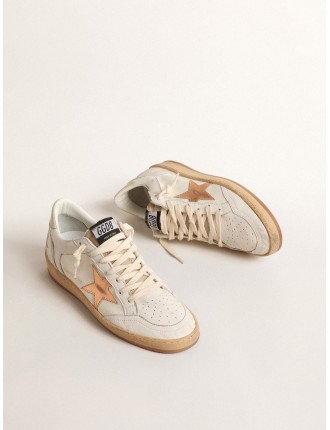 Ball Star LTD in canvas e nappa con stella in pelle laminata bronzo