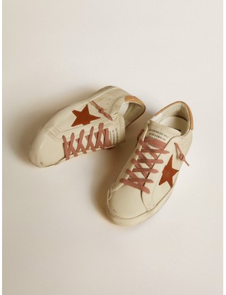 Super-Star Donna con stella in pelle e talloncino in pelle stampa coccodrillo