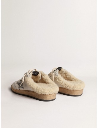 Ball Star Sabot con stella in glitter e fodera in shearling