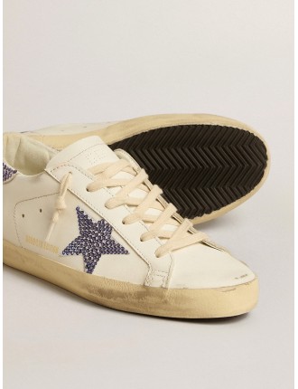 Super-Star Donna LTD con stella e talloncino in suede con cristalli Swarovski