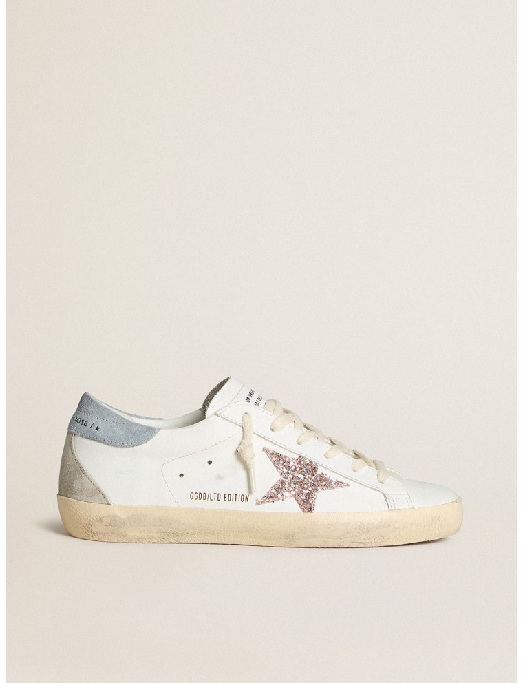 Super-Star Donna LTD con stella in glitter multicolori e talloncino in suede