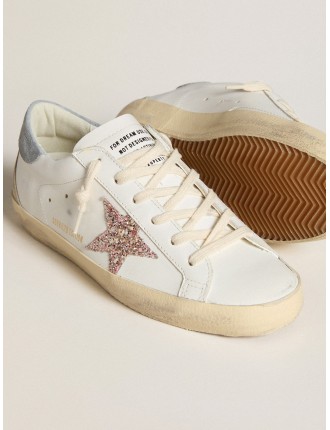 Super-Star Donna LTD con stella in glitter multicolori e talloncino in suede