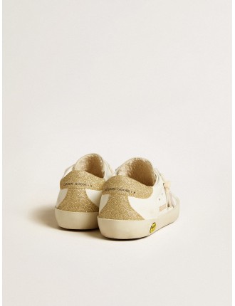 Super-Star Junior con stella in pelle lilla e talloncino in glitter