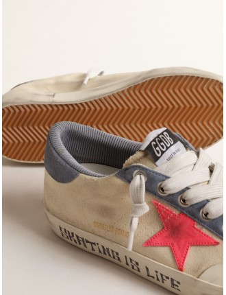 Super-Star Penstar LTD in canvas con stella in suede aragosta