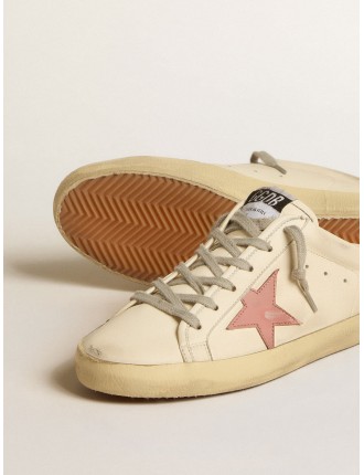 Super-Star Sabot Donna in nappa con stella in pelle rosa