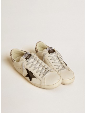 Super-Star Uomo LTD con stella in suede e talloncino in cavallino