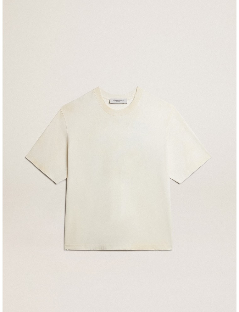 T-shirt CNY color bianco vissuto