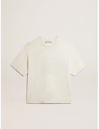 T-shirt CNY color bianco vissuto