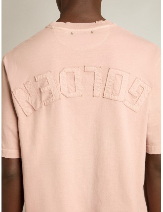 T-shirt di colore rosa cipria con logo reverse sul retro - Jersey Capsule