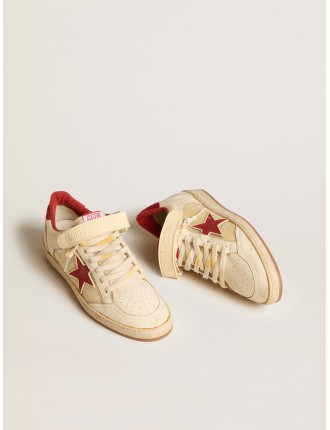 Ball Star Uomo LAB in nappa e PVC con stella e talloncino in suede rosso