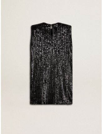 Vestito da donna in paillettes di colore nero