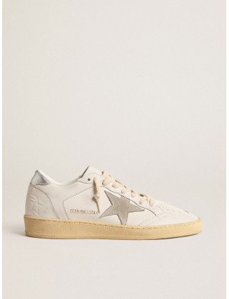 Ball Star con stella in suede e talloncino in pelle laminata