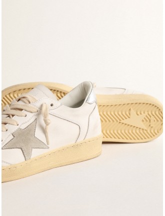 Ball Star con stella in suede e talloncino in pelle laminata