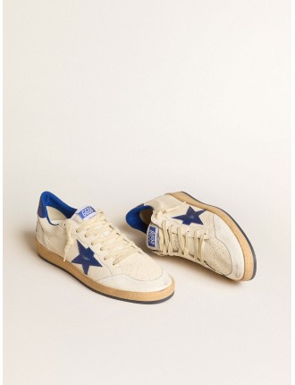 Ball Star Wishes Uomo in nappa bianca con stella e talloncino bluette