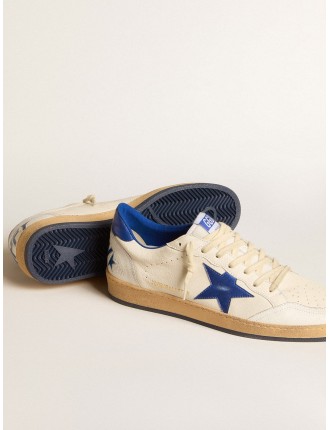 Ball Star Wishes Uomo in nappa bianca con stella e talloncino bluette